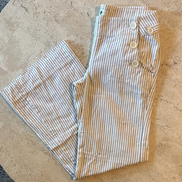 Banana Republic Pants - Banana Republic size 6 100% organic cotton Striped pants